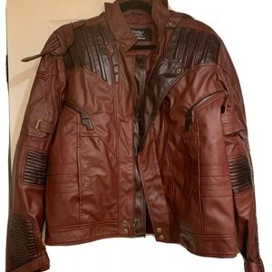 Starlord Red Leather Jacket Guardians Of The Galax